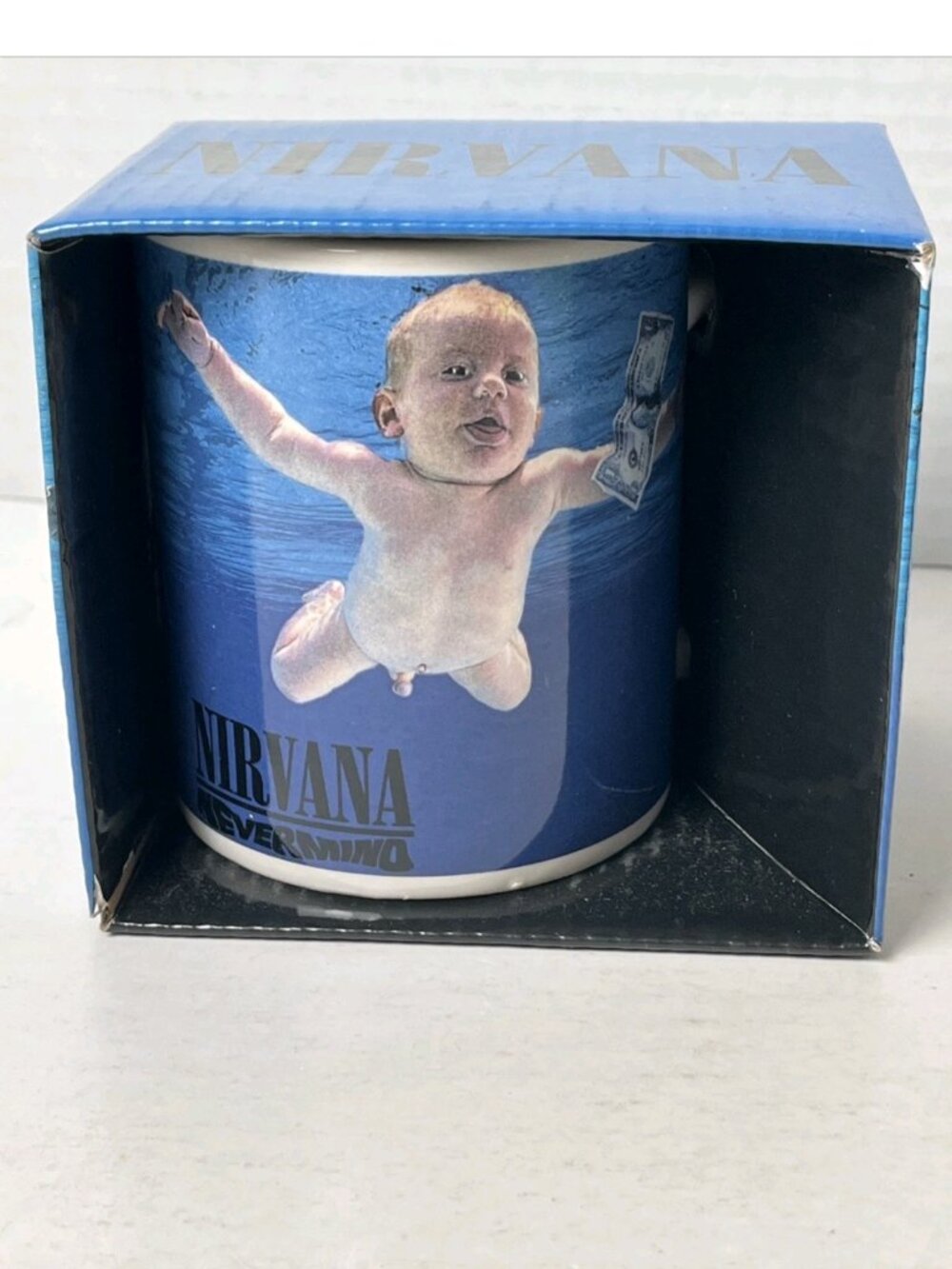 NWT Nirvana Nevermind Album Cover Coffee Mug 12 Oz New in Box Grunge